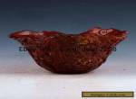 Chinese Old Antique Ox-Horn Hand-carved Bowl  for Sale