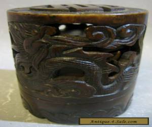 Item Vintage Oriental hand crafted dragon pattern decorative jar / art work for Sale