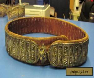 Item ANTIQUE ARMENIAN OTTOMAN TURK BELT SILVER AND LEATHER for Sale