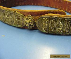 Item ANTIQUE ARMENIAN OTTOMAN TURK BELT SILVER AND LEATHER for Sale