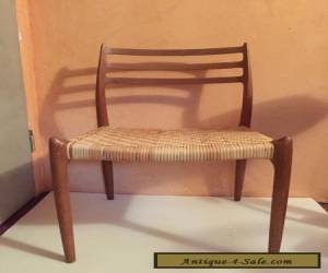 Item VINTAGE DANISH MODERN WOOD & WICKER MOLLER CHAIR DESIGNER  for Sale