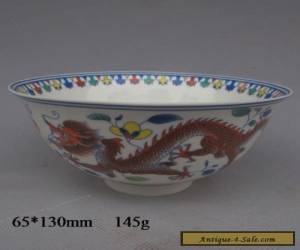 Item  Chinese Colorful porcelain Hand Painted Dragon Bowl for Sale