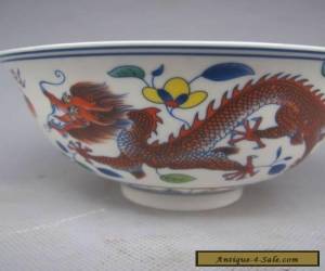 Item  Chinese Colorful porcelain Hand Painted Dragon Bowl for Sale