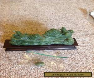 Item Antique Jade Statue Two Lions for Sale