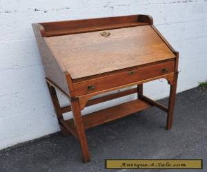 Item Early 1900's Small Mission Solid Oak Secretary Desk 7759 for Sale