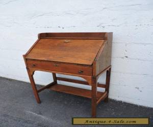 Item Early 1900's Small Mission Solid Oak Secretary Desk 7759 for Sale