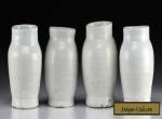 Four small Chinese White Glazed Ceramic Jarlets for Sale