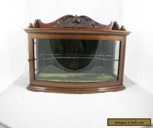 Item SMALL MAHOGANY CURVED GLASS TABLETOP SHOWCASE, C 1900 for Sale