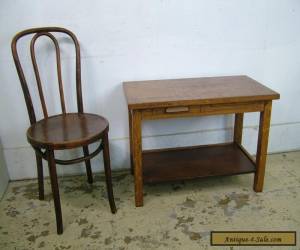 Item Antique Child Sized Small Quartersawn Oak Desk Repurpose as End Table for Sale