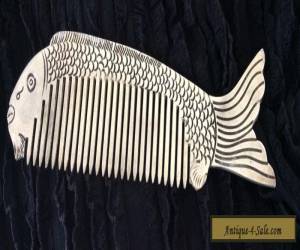 Item Vintage Art Deco Miao Silver Fish Hair Comb for Sale