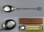 Large Sargisons Sterling Silver Serving Spoon with its Original Gift Box  for Sale