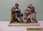 Antique 18th C Frankenthal fine Solid Porcelain Figurine - Peasants for Sale
