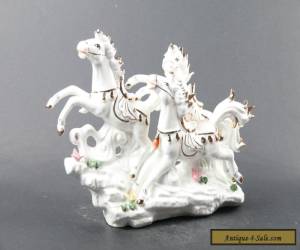 Item Exquisite  China hand carved porcelain horse  statue decorate C830 for Sale