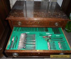 Item 2 Drawer 103 Pce Silver Plated  Table Canteen Walker & Hall Old English Cutlery  for Sale