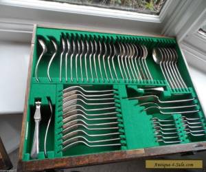 Item 2 Drawer 103 Pce Silver Plated  Table Canteen Walker & Hall Old English Cutlery  for Sale