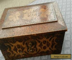 Item Antique Pokerwork box for Sale