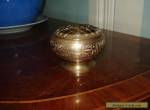 Antique Victorian Brass Pot Pourri Incence Burner  With Detachable Lid an oldie  for Sale
