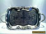 Vintage Large Silverplated Art Nouveau Style Serving Tray for Sale