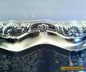 Item Vintage Large Silverplated Art Nouveau Style Serving Tray for Sale