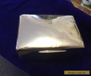 Item SILVER CIGARETTE BOX GOLD SMITHS & SILVERSMITHS for Sale