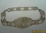 Silver Belt & Buckle, Sterling, Nurses, Antique, English, Hallmarked 1902  for Sale