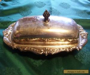 Item Antique Vintage Sheridan Silverplated Kitchen Butter Dish for Sale