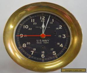 Item Vintage WW 2 U S Navy Chelsea Clock Co. Ships Clock Nautical for Sale