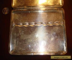 Item Huge Massive Antique/Vintage Sterling Silver Cigarette Case "Kuyeda".950 (182g) for Sale