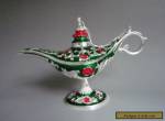 China Decorated Cloisonne Carve Blooming Flower Rattan Rare Lucky Aladdin Lamp for Sale