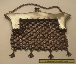 Item Antique Women's Chatelaine Mesh Coin Purse for Sale