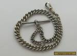 Antique Sterling Silver Albert Watch Chain.  for Sale