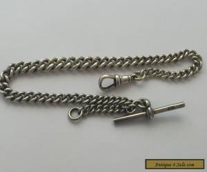 Item Antique Sterling Silver Albert Watch Chain.  for Sale