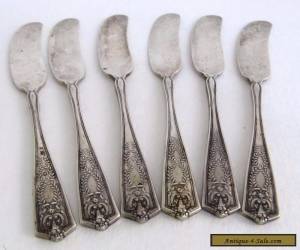 Item Antique 1909 Winthrop Tiffany & Co. Sterling Silver Butter Spreaders Knives Set  for Sale