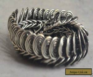 Item rare collectible handmade exquisite decoration miao silver bracelet - dragon for Sale