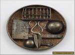 Miniature Chinese Export Silver Dish w/ Scholars Implements for Sale