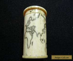Item IVORY COLOR CONTAINER 1 1/2 TALL BY 1 1/4 DIA for Sale