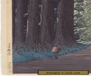 Item Kawase Hasui,   Road to Nikko,  Original Lifetime print for Sale