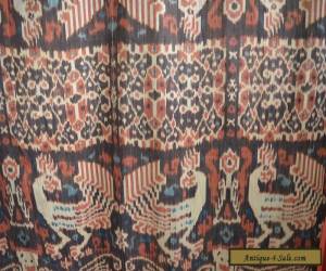 Item LARGE VINTAGE HAND WOVEN SUMBA HINGGI IKAT COLLECTABLE TEXTILE INDONESIA for Sale