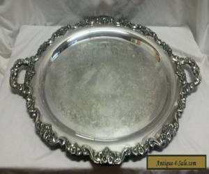 Item VINTAGE POOLE LANCASTER ROSE 400 SILVER EPC LARGE 30" SERVING TRAY for Sale