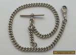 Antique Sterling Silver Albert Watch Chain.  for Sale