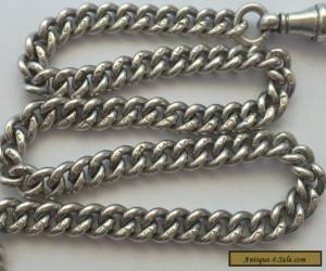 Item Antique Sterling Silver Albert Watch Chain.  for Sale