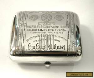 Item ANTIQUE RUSSIAN SOLID SILVER COIN PURSE / WALLET c. 1900 for Sale