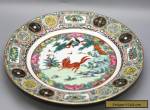 Exquisite Antique Hand Painted Chinese Famille Verte Porcelain Plate Circa 1800s for Sale