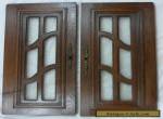 pair  antique FRENCH wood door  with glass  for Sale