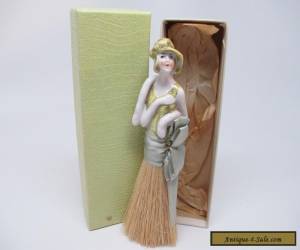 Item Antique German Half Fiapper Doll Brush Porcelain W/Box for Sale