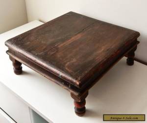 Item Antique Primitive Tea Table, Vintage Wood Altar Table for Sale