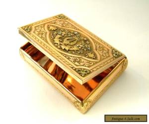 Item ANTIQUE CONTINENTAL SOLID GOLD SNUFF BOX HANAU GERMANY c. 1830 4 COLOUR GOLD  for Sale