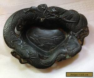 Item Small Antique Chinese Dragon Bowl Old Estate Find for Sale