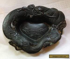 Item Small Antique Chinese Dragon Bowl Old Estate Find for Sale
