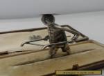 Unusual 19th Century  Chinese Silver Taxi Cart Man No Reserve for Sale
